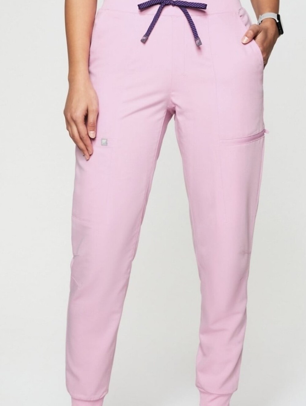 Fabletics Marshmallow Pink On-Call Scrub Joggers- XS - Picture 5 of 5